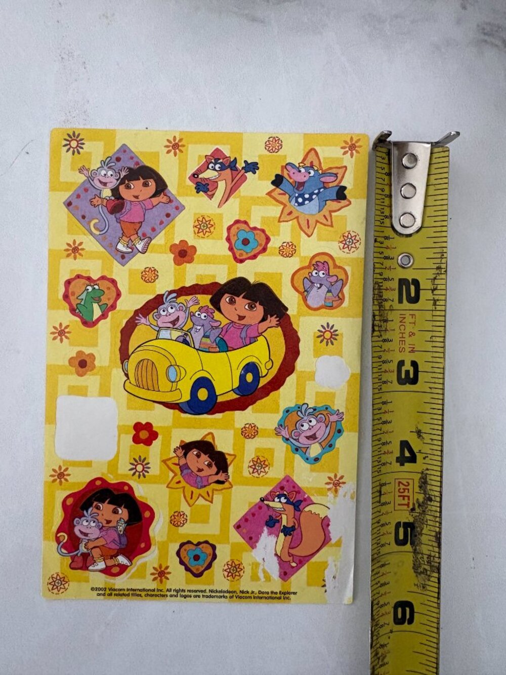 Nickelodeon Jr tv show 2000s Dora the Explorer stickers